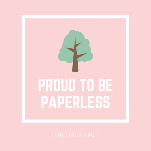 Proud to be paperless